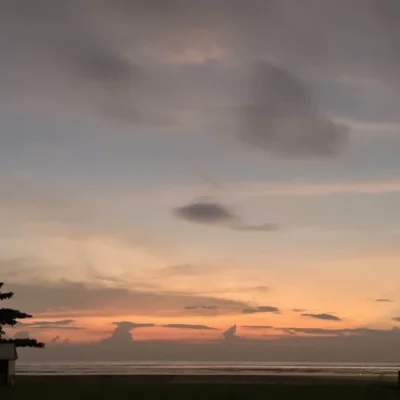 夕日